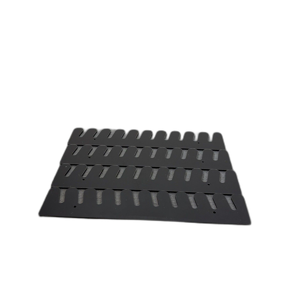 Black Metal Slotted Organizer Racks with Hardware